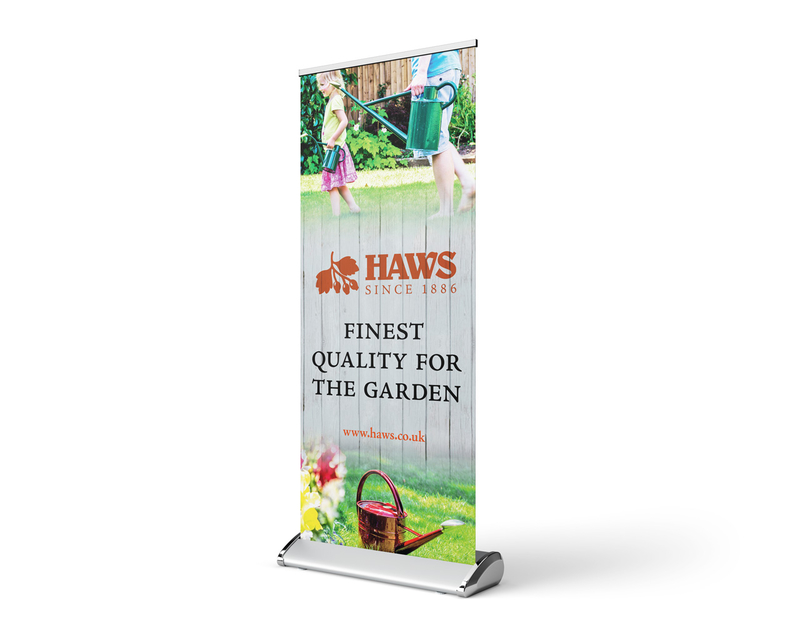 Watering cans rollup banner design