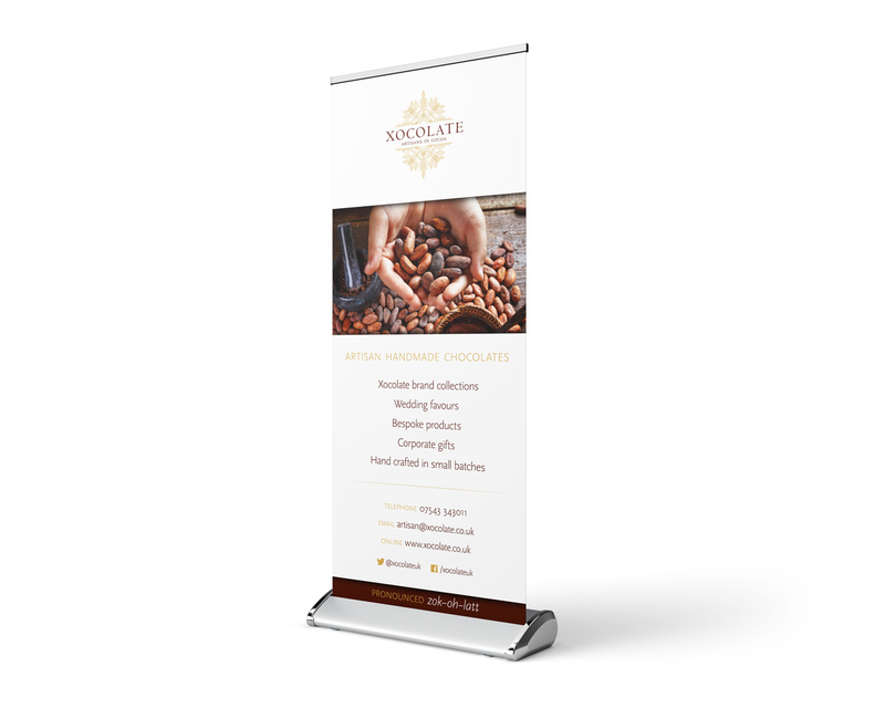 Xocolate rollup banner