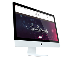 Chocolate shop website - desktop view
