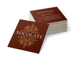 Xocolate - business card brown