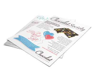 Chocolate Society flyer design