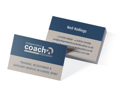 Independent Coach Education business card design