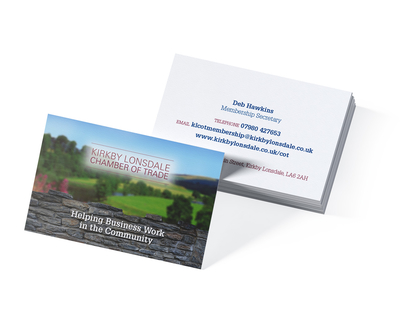 Chamber of trade business card design