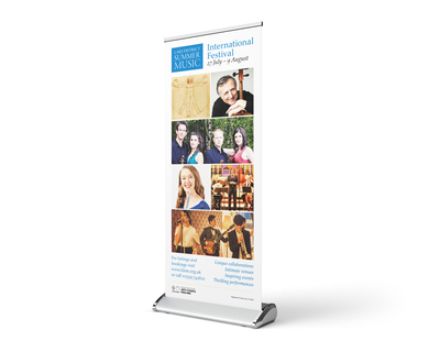 Music festival pull-up banner design