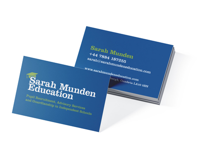 Sarah Munden Education business card design